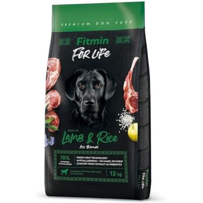 Fitmin Voedsel for Life Lamb met volwassen rijst lam rijst 12 kg Fitmin Voedsel for Life Lamb met volwassen rijst lam rijst 12 kg