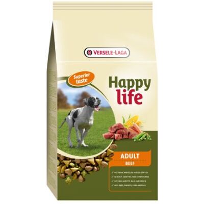 Versele-Laga Versele Laga Droogvoer voor honden – Happy Life volwassenen – rundvlees – 15 kg Versele-Laga Versele Laga Droogvoer voor honden – Happy Life volwassenen – rundvlees – 15 kg