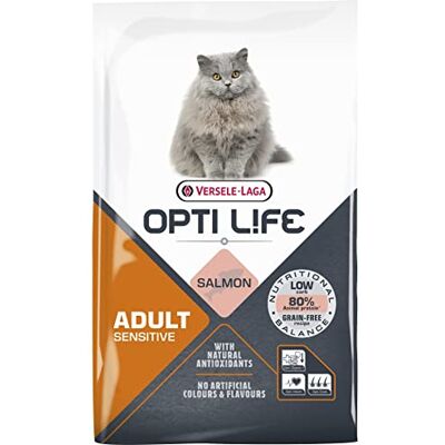 Versele-Laga VERSELE LAGA kattenvoer Opti Life Sensitive – voer voor volwassen katten zonder granen – met zalm – 7,5 kg Versele-Laga VERSELE LAGA kattenvoer Opti Life Sensitive – voer voor volwassen katten zonder granen – met zalm – 7,5 kg