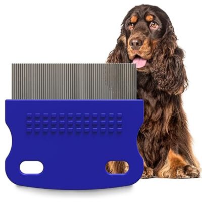 Petpost Anti-vlekkam voor honden – extra dunne tandkam die zacht en effectief verwijdert, slijm en vuil rond het oog van je Shih Tzu of Malteser Petpost Anti-vlekkam voor honden – extra dunne tandkam die zacht en effectief verwijdert, slijm en vuil rond het oog van je Shih Tzu of Malteser