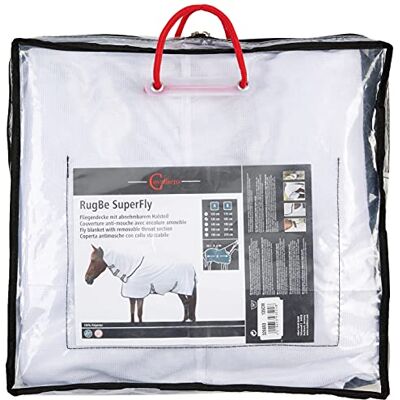 Covalliero Kerbl 328693 Superfly vliegendeken met kraag, 135 cm, wit 135 cm, blanc, longueur totale 185 cm, couverture légère pour cheval et couverture d'équitation, lavable en machine à 30 °C Covalliero Kerbl 328693 Superfly vliegendeken met kraag, 135 cm, wit 135 cm, blanc, longueur totale 185 cm, couverture légère pour cheval et couverture d'équitation, lavable en machine à 30 °C