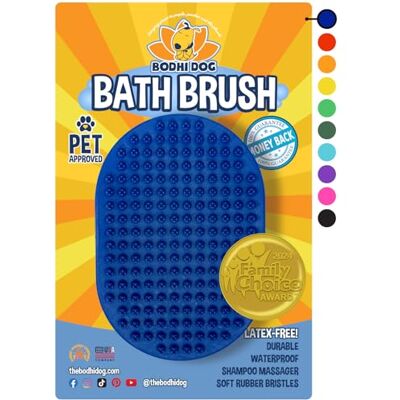Bodhi Dog Huisdierverzorgingsborstel Kalmerende massagekam van rubberen haren voor honden en katten Professionele kwaliteit Bodhi Dog Huisdierverzorgingsborstel Kalmerende massagekam van rubberen haren voor honden en katten Professionele kwaliteit