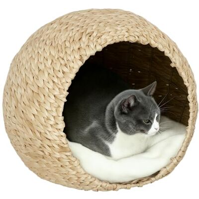 Pawhut Kattenbed met zacht kussen, ruime binnenkant, Quengel, 45 x 41 x 37 cm, bruin Pawhut Kattenbed met zacht kussen, ruime binnenkant, Quengel, 45 x 41 x 37 cm, bruin