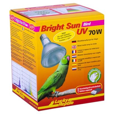 Lucky Reptile Bright Sun UV W 1-Zonnelamp 70 W Vogel Zaklamp Lucky Reptile Bright Sun UV W 1-Zonnelamp 70 W Vogel Zaklamp