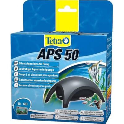 Tetra APS 50 luchtpomp voor aquaria van 10 tot 60 l, stil met drievoudig ruisonderdrukkingssysteem, verstelbaar, krachtig en design Stil, drievoudig ruisonderdrukkingssysteem, instelbare debiet, voor aquaria 10 tot 60 l Tetra APS 50 luchtpomp voor aquaria van 10 tot 60 l, stil met drievoudig ruisonderdrukkingssysteem, verstelbaar, krachtig en design Stil, drievoudig ruisonderdrukkingssysteem, instelbare debiet, voor aquaria 10 tot 60 l