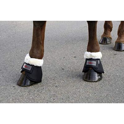 Covalliero KERBL Teddy Fleece beschermende klokken voor paarden, COB, zwart, 1 stuk Covalliero KERBL Teddy Fleece beschermende klokken voor paarden, COB, zwart, 1 stuk