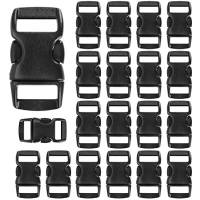 welsberg 20 stuks mini-kunststof gespen voor riemen 10 mm, kliksluitingen 29 x 15 x 5 mm, clipsluitingen voor halsbanden voor honden of katten, armbanden van paracord, rugzakriemen, zwart S welsberg 20 stuks mini-kunststof gespen voor riemen 10 mm, kliksluitingen 29 x 15 x 5 mm, clipsluitingen voor halsbanden voor honden of katten, armbanden van paracord, rugzakriemen, zwart S