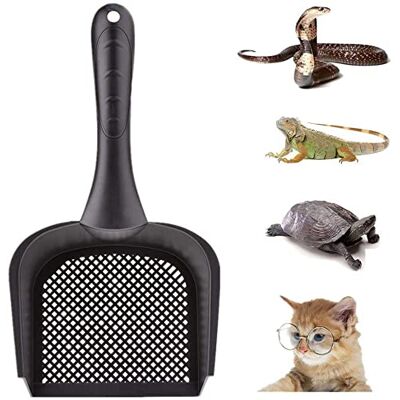 Sunnysam 1 kattenbakschep, kattenschep, schep voor reptielen, zand, kleine zeef voor terrarium, reiniging van kattenbakvulling Sunnysam 1 kattenbakschep, kattenschep, schep voor reptielen, zand, kleine zeef voor terrarium, reiniging van kattenbakvulling