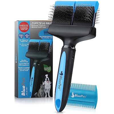 BluePet Professionele borstel voor honden en katten (dubbele blauwe kop) BluePet Professionele borstel voor honden en katten (dubbele blauwe kop)