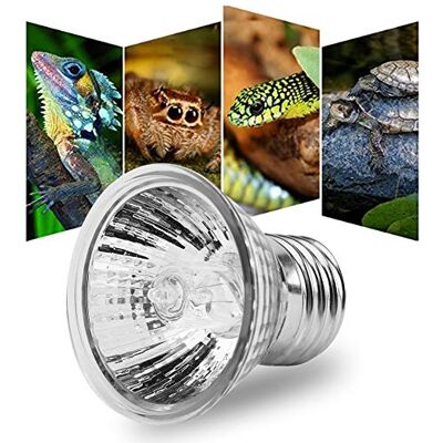 Zerodis Verwarmingslamp schildpad warmtestraler lamp E27 voor reptielen en amfibieën of huisdieren (25 W) Zerodis Verwarmingslamp schildpad warmtestraler lamp E27 voor reptielen en amfibieën of huisdieren (25 W)