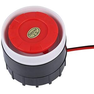 Tosuny Minihoorn-sirene, bekabeld, DC 12 V, 120 dB, waarschuwingssirene, geluidssysteem voor thuisbeveiliging, rood Tosuny Minihoorn-sirene, bekabeld, DC 12 V, 120 dB, waarschuwingssirene, geluidssysteem voor thuisbeveiliging, rood