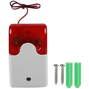 Sonew Bedrade Knipperende Strobe Sirene DC 12V Geluid Alarm Rood Licht Geluid Sirene Alarmsysteem Home Security (RA-103) Sonew Bedrade Knipperende Strobe Sirene DC 12V Geluid Alarm Rood Licht Geluid Sirene Alarmsysteem Home Security (RA-103)