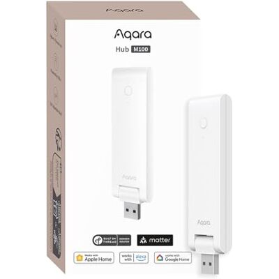 Aqara M100 Smart Hub, Matter Controller, Thread Edge Router Zigbee Hub / Thread, WLAN 6, compatibel met Alexa, HomeKit, Google Home, IFTTT, Home Assistant Aqara M100 Smart Hub, Matter Controller, Thread Edge Router Zigbee Hub / Thread, WLAN 6, compatibel met Alexa, HomeKit, Google Home, IFTTT, Home Assistant