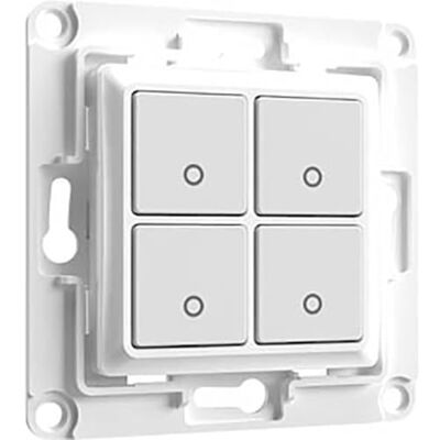 Shelly Woonaccessoires wandschakelaar met 4 knoppen 8 x 8 cm. Shelly Woonaccessoires wandschakelaar met 4 knoppen 8 x 8 cm.
