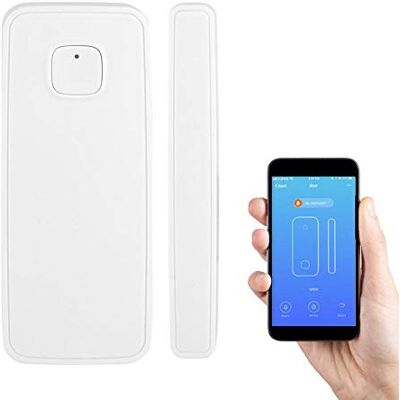 Garsent Slimme deur- en raamsensor, draadloos alarmsysteem met APP-controle, compatibel met en thuis Garsent Slimme deur- en raamsensor, draadloos alarmsysteem met APP-controle, compatibel met en thuis