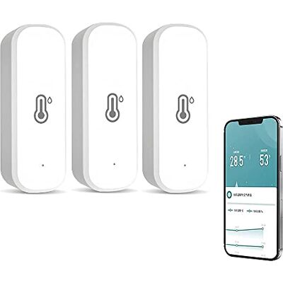 Veraing CUOTUO Wifi Tuya Smart temperatuur- en vochtigheidssensor, intelligente hygrometer, alarmthermometer, geen hub, Alexa en Google Home, thuis, baby, garage, intelligente verbinding Veraing CUOTUO Wifi Tuya Smart temperatuur- en vochtigheidssensor, intelligente hygrometer, alarmthermometer, geen hub, Alexa en Google Home, thuis, baby, garage, intelligente verbinding