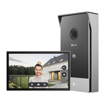 EZVIZ HP5 video-intercominstallatie, wifi, intercomsysteem, 1080P, 7 inch kleurentouchscreen, 2-draads videobel, ontgrendeling op afstand, bidirectionele audio, nachtzicht, slank design EZVIZ HP5 video-intercominstallatie, wifi, intercomsysteem, 1080P, 7 inch kleurentouchscreen, 2-draads videobel, ontgrendeling op afstand, bidirectionele audio, nachtzicht, slank design