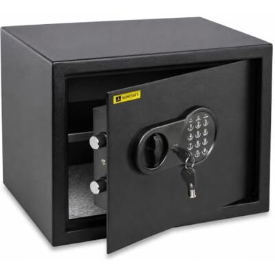 Homesafe HV30E kluis met elektronisch slot, 30 x 38 x 30 cm (h x b x d), satijn, zwart Homesafe HV30E kluis met elektronisch slot, 30 x 38 x 30 cm (h x b x d), satijn, zwart