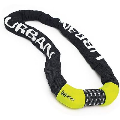 urban GoCo UR890 fietsslot code hangslot elektrische step ketting veiligheid staal met combinatie textielhoes Ø 8 100 cm fiets elektrische scooter hekken kinderwagen camping urban GoCo UR890 fietsslot code hangslot elektrische step ketting veiligheid staal met combinatie textielhoes Ø 8 100 cm fiets elektrische scooter hekken kinderwagen camping