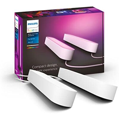 Philips Play Pack wit en kleur Ambiance, wit, pak van 2, basisset, werkt met Alexa, Google Assistant en Apple Homekit Philips Play Pack wit en kleur Ambiance, wit, pak van 2, basisset, werkt met Alexa, Google Assistant en Apple Homekit