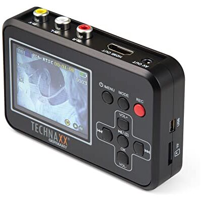 Technaxx TX-182 Retro videoscanner met 6 cm display van Video8, Hi8, SVHS, VHS, VCD, DVD, VCR, DV Video's rechtstreeks op geheugenkaart Scan je oude films eenvoudig en snel Technaxx TX-182 Retro videoscanner met 6 cm display van Video8, Hi8, SVHS, VHS, VCD, DVD, VCR, DV Video's rechtstreeks op geheugenkaart Scan je oude films eenvoudig en snel