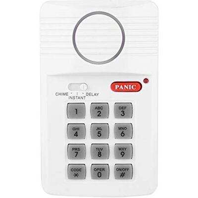 ASHATA Deur Alarmsysteem, Home Security Noodtoetsenbord, Alarmsirene, Home Protection, Premium 3 Parameters Security Keyboard met Paniekknop voor Thuis en ASHATA Deur Alarmsysteem, Home Security Noodtoetsenbord, Alarmsirene, Home Protection, Premium 3 Parameters Security Keyboard met Paniekknop voor Thuis en