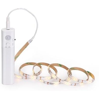 Brightium Laagspanning ledstrip van 1 m met bewegingsmelder, ideaal voor het verlichten van ruimtes en ter verbetering van de veiligheid. Brightium Laagspanning ledstrip van 1 m met bewegingsmelder, ideaal voor het verlichten van ruimtes en ter verbetering van de veiligheid.