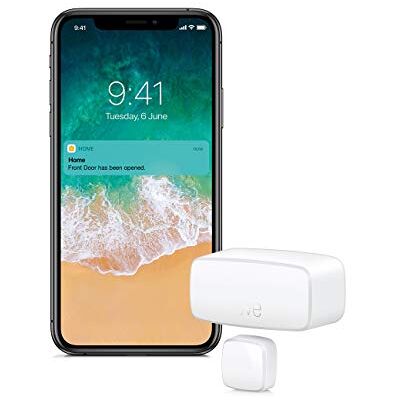EVE Door en window – intelligente contactsensor voor deuren en ramen, meldingen (open/gesloten), automatische bediening van accessoires en scenario's, geen gateboard, HomeKit, Bluetooth/Thread EVE Door en window – intelligente contactsensor voor deuren en ramen, meldingen (open/gesloten), automatische bediening van accessoires en scenario's, geen gateboard, HomeKit, Bluetooth/Thread