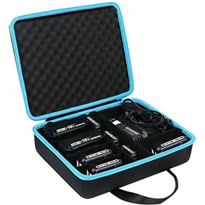 khanka Harde opbergdoos voor Makita 12 V 18 V 40 V accu en oplader, bevat een 12 V 18 V 40 V 2,0 / 2,5 / 3,0 / 4,0 / 5,0 / 6,0 Ah accu, oplader (lege hoes). khanka Harde opbergdoos voor Makita 12 V 18 V 40 V accu en oplader, bevat een 12 V 18 V 40 V 2,0 / 2,5 / 3,0 / 4,0 / 5,0 / 6,0 Ah accu, oplader (lege hoes).