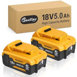 Waitley 2 x DCB184 18 V 5,0 Ah accu compatibel met Dewalt 18 V DCB180 DCB181 DCB182 DCB184 DCB200 DCB201, geschikt voor originele oplader Waitley 2 x DCB184 18 V 5,0 Ah accu compatibel met Dewalt 18 V DCB180 DCB181 DCB182 DCB184 DCB200 DCB201, geschikt voor originele oplader