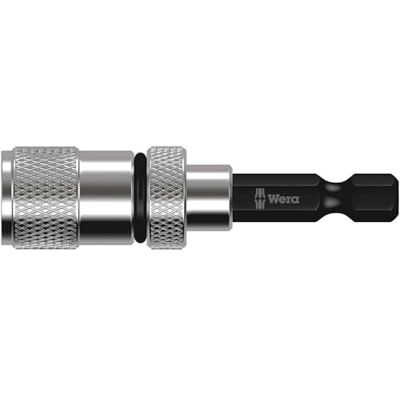 Wera 05073210001 896/4/1 SB bithouder met instelbare schroefdiepte, 1/4 inch x 50 mm, zilver/zwart Wera 05073210001 896/4/1 SB bithouder met instelbare schroefdiepte, 1/4 inch x 50 mm, zilver/zwart