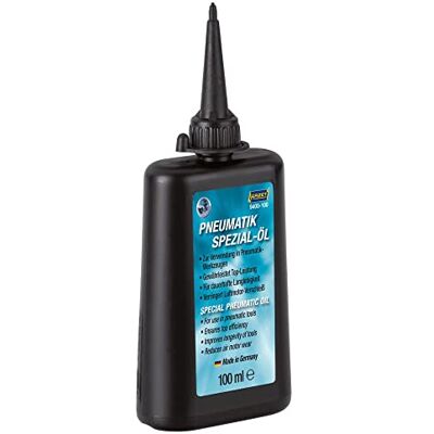 Hazet Pneumatische olie 9400-100 I Vulhoeveelheid: 100 ml I Gebruik in gemotoriseerd pneumatisch gereedschap, vermindert de slijtage van de luchtmotor en verlengt de levensduur van de machines Hazet Pneumatische olie 9400-100 I Vulhoeveelheid: 100 ml I Gebruik in gemotoriseerd pneumatisch gereedschap, vermindert de slijtage van de luchtmotor en verlengt de levensduur van de machines