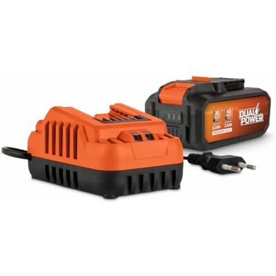 POWERPLUS Dual Power POWDP90640 accu en oplader, 2 x 20 V, 5,0/2,5 Ah POWERPLUS Dual Power POWDP90640 accu en oplader, 2 x 20 V, 5,0/2,5 Ah