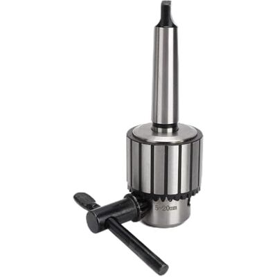 Oumefar 5 20 mm van hardmetaalstaal, boorhouder voor mini-boren, van staal, hoge hardheid, 40, boorkop met sleutel, spanbereik 5 20 mm, met gereedschaphouder MT3 Oumefar 5 20 mm van hardmetaalstaal, boorhouder voor mini-boren, van staal, hoge hardheid, 40, boorkop met sleutel, spanbereik 5 20 mm, met gereedschaphouder MT3