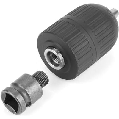 Dpofirs Boorkop, 2-13 mm 1/2"-20UNF sleutelloze boorhouder met 1/2 inch boorhouderadapter voor het omzetten van slagmoersleutels Dpofirs Boorkop, 2-13 mm 1/2"-20UNF sleutelloze boorhouder met 1/2 inch boorhouderadapter voor het omzetten van slagmoersleutels