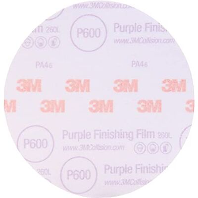 3M 30366-50PK Hookit 3 inch Purple Finishing Film Disc, (verpakking van 50 stuks) 3M 30366-50PK Hookit 3 inch Purple Finishing Film Disc, (verpakking van 50 stuks)