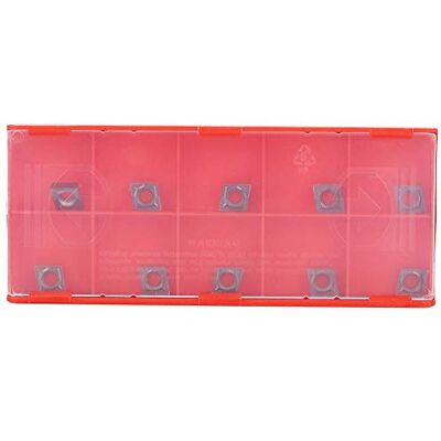 Oumefar 10 stuks CCMT060204 Carbide draaibank draaipads hardmetalen draaiplaatjes voor draaigereedschap houder SCLCR Oumefar 10 stuks CCMT060204 Carbide draaibank draaipads hardmetalen draaiplaatjes voor draaigereedschap houder SCLCR