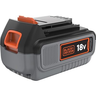 Black & Decker Lithium-accu, 18 V, 4 Ah, compatibel met alle 18 V gereedschappen, zonder geheugeneffect, geringe zelfontlading, praktisch, compact en veelzijdig, BL4018-XJ Black & Decker Lithium-accu, 18 V, 4 Ah, compatibel met alle 18 V gereedschappen, zonder geheugeneffect, geringe zelfontlading, praktisch, compact en veelzijdig, BL4018-XJ