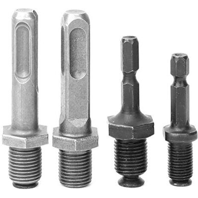 Garosa Boorhouder adapter voor elektrisch gereedschap 4 stuks boorhouder boorhouder vierkante pen adapter schacht conversieadapter Garosa Boorhouder adapter voor elektrisch gereedschap 4 stuks boorhouder boorhouder vierkante pen adapter schacht conversieadapter