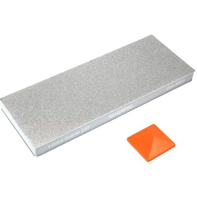 SHARPAL 169H diamantslijpsteen, korrel 220/600, 20 x 7,5 cm Dubbelzijdige diamantslijper: korrel 220 voor het repareren van beschadigde messen, 600 voor het slijpen; mat en geleiding SHARPAL 169H diamantslijpsteen, korrel 220/600, 20 x 7,5 cm Dubbelzijdige diamantslijper: korrel 220 voor het repareren van beschadigde messen, 600 voor het slijpen; mat en geleiding