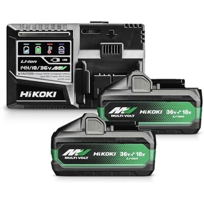 HIKOKI Booster Pack BSL36A18X (2 x 18 V 5,0 Ah / 36 V 2,5 Ah accu, oplader, Li-Ion, 4-traps led-laadkabel, 32 minuten oplaadtijd) HIKOKI Booster Pack BSL36A18X (2 x 18 V 5,0 Ah / 36 V 2,5 Ah accu, oplader, Li-Ion, 4-traps led-laadkabel, 32 minuten oplaadtijd)