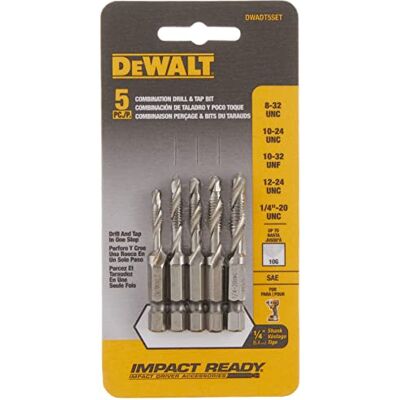 DeWalt Boortapset, 5-delig (DWADT5SET) DeWalt Boortapset, 5-delig (DWADT5SET)