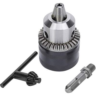 Yanmis Boorhouderadapter van 3 tot 16 mm, 1/2-20UNF, UNF-sleutel elektrische boorhouder met vierkante schachtadapter voor SDS-elektrische hamer Yanmis Boorhouderadapter van 3 tot 16 mm, 1/2-20UNF, UNF-sleutel elektrische boorhouder met vierkante schachtadapter voor SDS-elektrische hamer