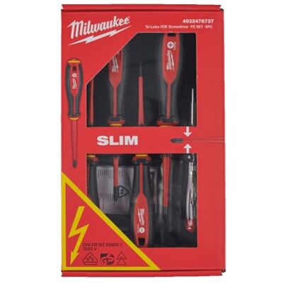 Milwaukee Elektriko Atsuktuv- Komplektas VDE S (5 Vnt) Milwaukee Elektriko Atsuktuv- Komplektas VDE S (5 Vnt)