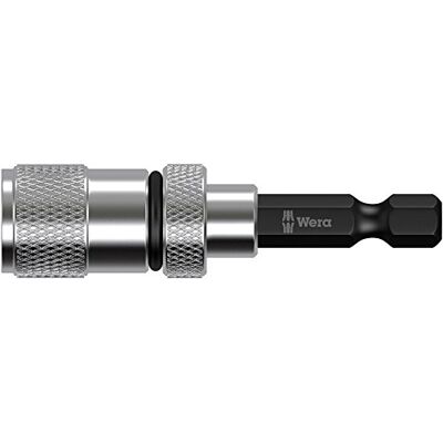 Wera 05073210001 896/4/1 SB bithouder met instelbare schroefdiepte, 1/4 inch x 50 mm, zilver/zwart Wera 05073210001 896/4/1 SB bithouder met instelbare schroefdiepte, 1/4 inch x 50 mm, zilver/zwart