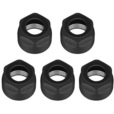 Garosa 5 stks/set ER16A klemtang zeskantmoeren klem klemmoer voor ER CNC frezen draaibank boorhouder Garosa 5 stks/set ER16A klemtang zeskantmoeren klem klemmoer voor ER CNC frezen draaibank boorhouder