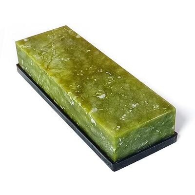 SUWAJUME Slijpsteen voor messen, 10000 grit slijpsteen, finaal fijn polijsten, natuurlijke groene slijpsteen voor messen, gereedschap, snijgereedschap 180 x 60 x 30 mm (A) SUWAJUME Slijpsteen voor messen, 10000 grit slijpsteen, finaal fijn polijsten, natuurlijke groene slijpsteen voor messen, gereedschap, snijgereedschap 180 x 60 x 30 mm (A)