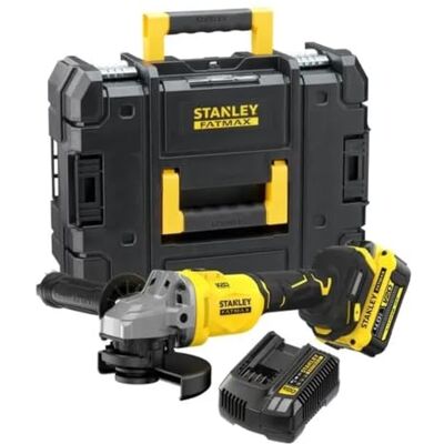 Stanley Mini-Amoladora BRUSHLESS V20 Li-Ion 18V 125mm para uso profesional para trabajar con precisión y control con medida o especificación 20 L Stanley Mini-Amoladora BRUSHLESS V20 Li-Ion 18V 125mm para uso profesional para trabajar con precisión y control con medida o especificación 20 L