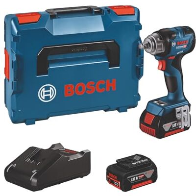 Bosch 18 V draadloos boutsysteem GDS 18 V-330 HC (aandraaimoment 330 Nm, aftrekmoment 560 Nm, met 2 accu's 5,0 Ah, oplader GAL 18 V-40, in L-BOXX) Bosch 18 V draadloos boutsysteem GDS 18 V-330 HC (aandraaimoment 330 Nm, aftrekmoment 560 Nm, met 2 accu's 5,0 Ah, oplader GAL 18 V-40, in L-BOXX)