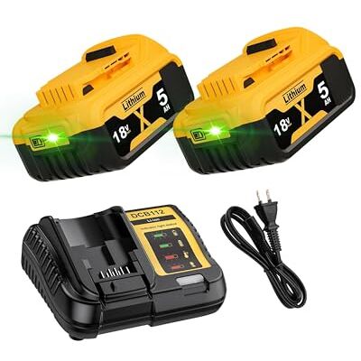Hamvolty 2 stuks 5000 mAh vervangende batterijen voor Dewalt 18 V 4 A DCB115 accu vervanging voor Dewalt XR DCB182 DCB184 DCB200 DCB184 DCB101 DCB107 DCB112 DCB105 DCB203 DCB115 Inclusief Hamvolty 2 stuks 5000 mAh vervangende batterijen voor Dewalt 18 V 4 A DCB115 accu vervanging voor Dewalt XR DCB182 DCB184 DCB200 DCB184 DCB101 DCB107 DCB112 DCB105 DCB203 DCB115 Inclusief